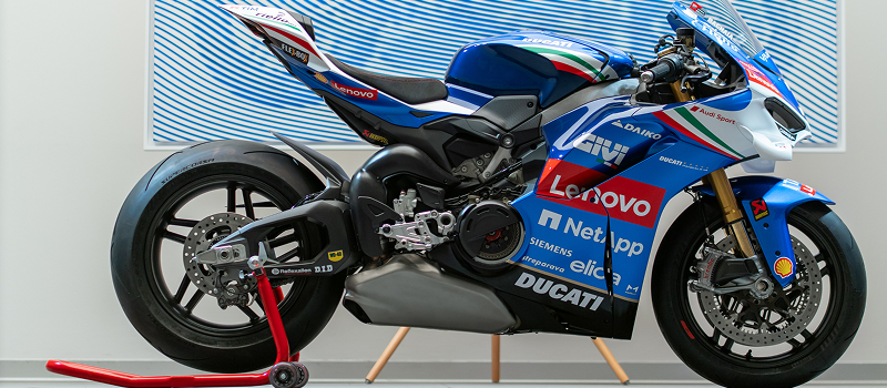 Panigale V4 Tricolore Italia Banner